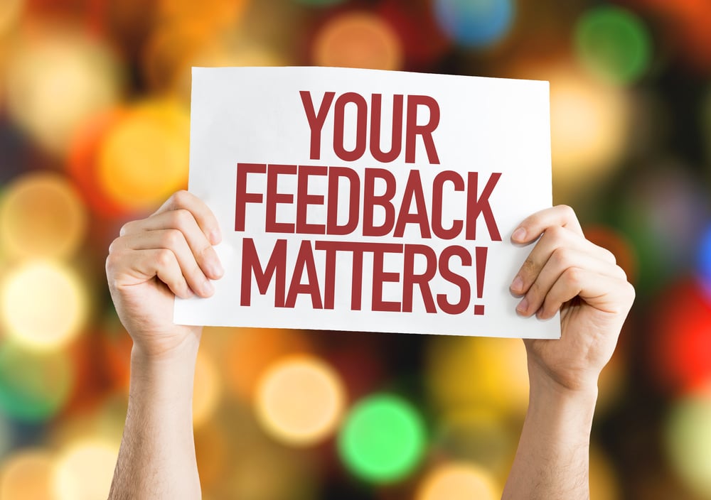 Your Feedback Matters placard with bokeh background-3